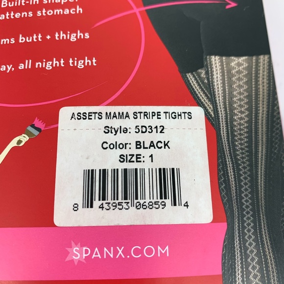 SPANX Tights Assets Mama Stripe Maternity Small - Picture 6 of 7